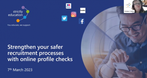  On Demand Webinar - Strengthen your safer recruitment processes with online profile checks